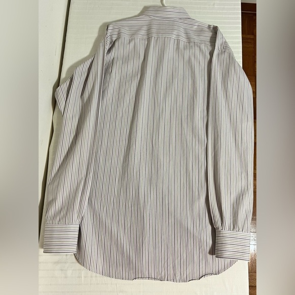 Tailorbyrd Men's Flip Cuff Button Up Striped Shirt XL - Picture 4 of 13